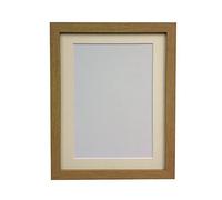 FRAMES BY POST 25 mm Wide H7 Oak Picture Photo Frame with Ivory Mount 12 x 10 Picture Size 10 x 8