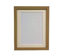 FRAMES BY POST 25 mm Wide H7 Oak Picture Photo Frame with Ivory Mount A3 Picture Size A4