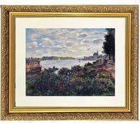 Frames By Post Coastal 1 Framed Print In Gold Dahlia Frame - 18 X 14 Inch Sea View Art