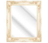 FRAMES BY POST CREAM Swept Frame Wall Overmantle MIRROR Shabby Chic Stlye Lots of Sizes 3 Inch Moulding (54 x 18), Wood