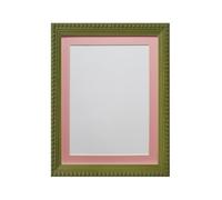 FRAMES BY POST Crown Olive Green with Pink Mount A2 for Image Size A3