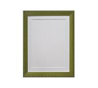 FRAMES BY POST Crown Olive Green with White Mount 14 x 11 for Image Size 12 x 8 Inch