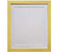 FRAMES BY POST H7 Gold Photo Frame with White Mount PLASTIC GLASS 50 x 40 cm Image Size A3