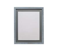 FRAMES BY POST H7 Picture Photo Frame Mineral Grey with Dark Grey Mount 18 x 12 Image Size 14 x 8 Inch Plastic Glass