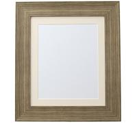 FRAMES BY POST Hygge Picture Photo Frame, Plastic Glass, Bear Creek Brown with Ivory Mount, 24 x 18 Inches Image Size 45 x 30 cm