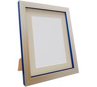 FRAMES BY POST Magnus Picture Photo Frame, Recycled Plastic, Beech/Cobalt Blue, 30 x 24-Inch, Image Size 24 x 20-Inch