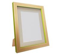 FRAMES BY POST Magnus Picture Photo Frame, Recycled Plastic, Beech/Green, 30 x 24-Inch, Image Size 24 x 18-Inch