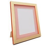 FRAMES BY POST Magnus Picture Photo Frame, Recycled Plastic, Beech/Orange, 30 x 24-Inch, Image Size A2