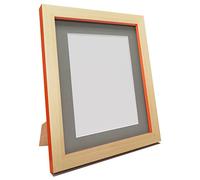 FRAMES BY POST Magnus Picture Photo Frame, Recycled Plastic, Beech/Orange, 36 x 24-Inch, Image Size 30 x 20-Inch
