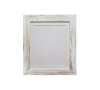 Frames By Post Metro Distressed White Frame With Ivory Mount For Image Size 14 X 11 Inch