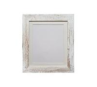 FRAMES BY POST Metro Picture Photo Frame Distressed White with Ivory Mount 20 x 16 Inch Image Size 40 x 30 cm Plastic Glass