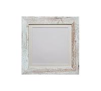 FRAMES BY POST Metro Picture Photo Frame Distressed White with Ivory Mount 40 x 40 cm Image Size 30 x 30 cm Plastic Glass