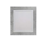 FRAMES BY POST Metro Picture Photo Frame Mineral Grey with White Mount 24 x 18 Image Size 18 x 12 Inch Plastic Glass