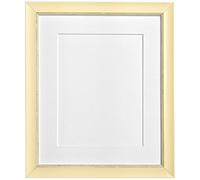FRAMES BY POST Nordic Distressed Cream Photo Frame with White Mount 40x50cm Pic Size A3 (Plastic Glass)