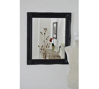 FRAMES BY POST Ornate Black Mirror Classic Antique Style 2ft6 x 2ft2, B970, Wood, 76x66