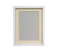 FRAMES BY POST Rio Picture Photo Frame, MDF Wood, White with Ivory Mount, 20 x 16 Inches Image Size 15 x 10 Inches