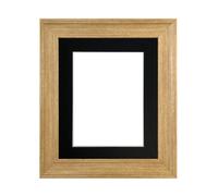 Frames By Post Scandi Oak Frame With Black Mount For Image Size 12 X 8 Inch