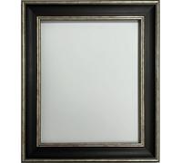 FRAMES BY POST Scandi Picture Photo Frame Black with Distressed Silver A1 Plastic Glass