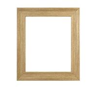 FRAMES BY POST Scandi Picture Photo Frame Oak 50 x 40 cm Plastic Glass
