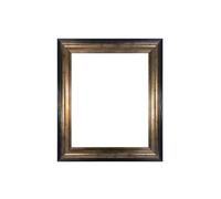 FRAMES BY POST Scandi Vintage Black & Gold Picture Photo Frame 36 x 24 inch (Plastic Glass)