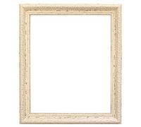 FRAMES BY POST Shabby Chic Distressed Cream Picture Photo Frame 24"x18" (Plastic Glass)