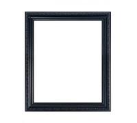 FRAMES BY POST Shabby Chic Quality Framed Mirror, Large Black, 36 x 24 Inch 4mm Bevel Edge Mirror