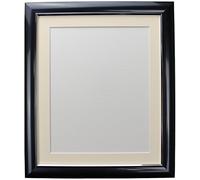 FRAMES BY POST Soda Picture Photo Frame, Plastic, Charcoal with Ivory Mount, 20 x 16 Inch Image Size 40 x 30 cm