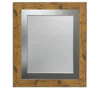 FRAMES BY POST Studio Antique Wood Picture Photo Frame with Silver Mount 40 x 50 CM for Image Size 30 x 40 CM