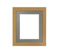 FRAMES BY POST Studio Oak Picture Photo Frame with Dark Grey Mount 40 x 50 CM for Image Size 30 x 40 CM