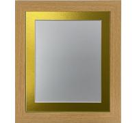 FRAMES BY POST Studio Oak Picture Photo Frame with Gold Mount 40 x 50 CM for Image Size 30 x 40 CM