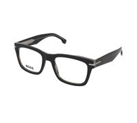Hugo Boss , Black Striped White Eyewear Frames ,Black unisex, Sizes: 53 MM