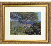 Frames & Mirrors 4U Landscape 1 Mounted & Framed Print in Gold Dahlia Frame 91 x 71 CM | Size: W91 CM x H71 CM Frames & Mirrors 4U Gold W91 CM x H71 CM