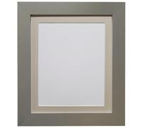 Frames & Mirrors 4U Metro Dark Grey Frame with Light Grey Mount for Image Size 40 x 30 CM Frames & Mirrors 4U Dark Grey 40 x 30 CM