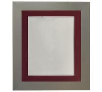 Frames & Mirrors 4U Metro Dark Grey Frame with Red Mount for Image Size 45 x 30 CM Frames & Mirrors 4U Dark Grey 45 x 30 CM