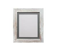 Frames & Mirrors 4U Metro Distressed White Frame with Dark Grey Mount 60 x 80CM Image Size 50 x 70 CM | Size: 60 x 80 cm Frames & Mirrors 4U White 60 x 80 cm