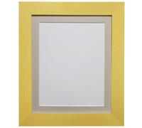 Frames & Mirrors 4U Metro Gold Frame with Light Grey Mount for Image Size 6 x 4 Inch Frames & Mirrors 4U Gold