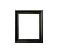 Frames & Mirrors 4U Scandi Distressed Wood Photo Frame 70 x 50 CM in Jet Black Frames & Mirrors 4U Jet Black 70 x 50 CM