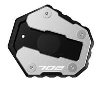 Frames Motorcycle Side Stand Pad For Benelli TRK702X TRK702 2022 2023 2024 CNC Aluminum Kickstand Foot Extension Support Plate Fittings(Silver)