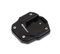 Frames Motorcycle Side Stand Pad For BMW C400GT C400X Accessories CNC Aluminum Kickstand Foot Enlarge Extension Support Plate Fittings(BLACK)