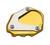 Frames Motorcycle Side Stand Pad For BMW R1200RT 2003-2013 NINET 2014-2016 Aluminum Kickstand Foot Enlarge Support Plate Fittings(Gold)