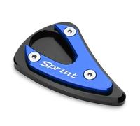 Frames Motorcycle Side Stand Pad For Vespa Sprint Primavera 150 LX LXV Kickstand Enlarge Plate Foot Support Cover Extension Fittings(BLUE)