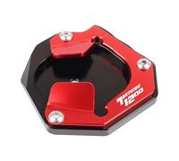Frames Motorcycle Side Stand Pad For XT1200Z Super Tenere 1200 XT1200ZE Kickstand Foot Enlarge Extension Support Plate Fittings(RED)