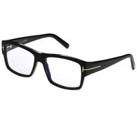 Tom Ford Glasses spectacle frame TF5941 black, 55 x 16 X 140. Blue Block