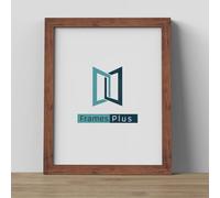 FramesPlus 18"x12" (45.7 x 30.5cm), Wall Mounted, Shatterproof Styrene Front, Rustic