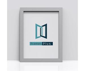 FramesPlus A4 Picture Frame, 21 x 29.7 cm, Light Grey, MDF, Wall and Tabletop Photo Display, Certificate Holder, Poster Frame, Document Display, Gallery Wall Decor