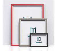 FramesPlus Black 24"x18" (61 x 45.7cm) Solid Wood Photo Picture Poster Frames Antrim Range