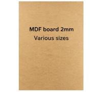 FramesPlus MDF Board 2mm Wooden Boards Medium Density Fiberboard Crafts, DIY, Wood Engraving, Laser Projects, Model Making, Decoration, Paintings, A0 (84.1 x 118.9cm), Brown