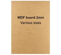 FramesPlus MDF Board 2mm Wooden Boards Medium Density Fiberboard Crafts, DIY, Wood Engraving, Laser Projects, Model Making, Decoration, Paintings, A6 (10.5 x 14.8cm), Brown