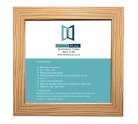 FramesPlus PINE WOODEN EFFECT PICTURE PHOTO SQUARE FRAMES SIZE: 8"x8", PORTRAIT OR LANDSCAPE READYMADE