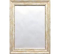 FramesPlus White 70x50cm Vintage Distressed Picture Frame Shabby Chic Wood-Effect Photo Frame with Shatterproof Glazing